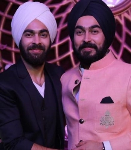 Manjot Singh with his brother