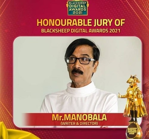 Manobala as a jury member