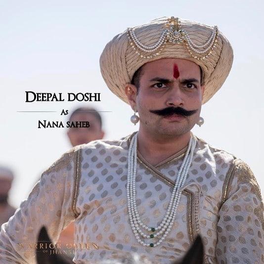 Manyuu Doshi aka Deepal Doshi played the role of Nana Saheb Peshwa in the Marathi film based on Rani Lakshmi Bai