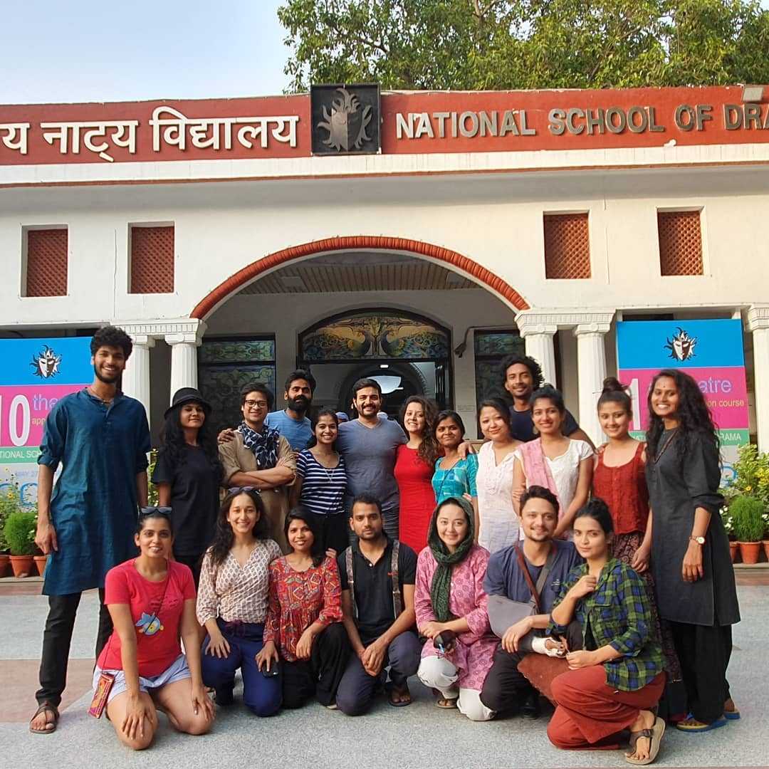 Manyuu Doshi trains students in acting at the National School of Drama, Mumbai