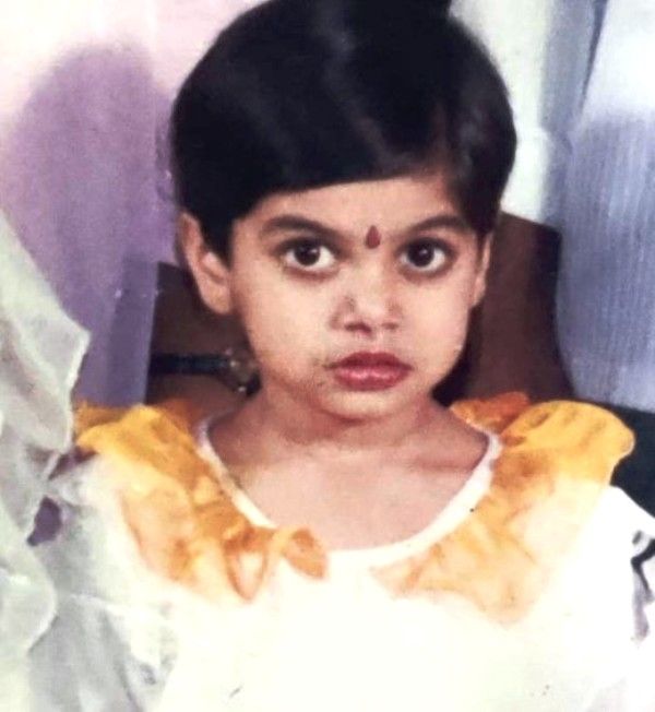 Namrata in her childhoodNamrata in her childhood