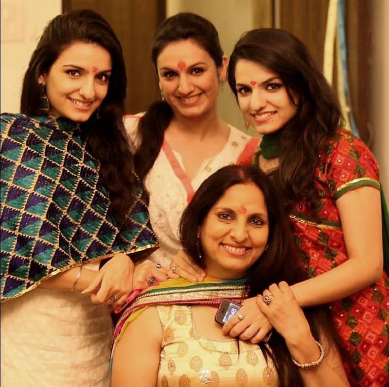 Nirmal Kakar with her daughters