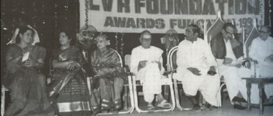 Padma Subrahmanyam during LVR award ceremony
