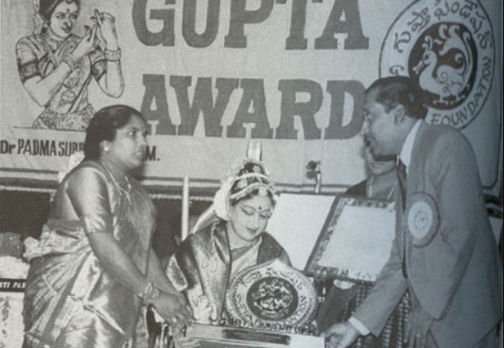 Padma Subrahmanyam during an award ceremony