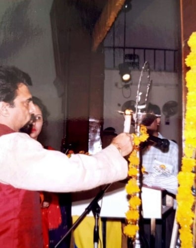 Pandit P Khurrana as a chief guest at an event