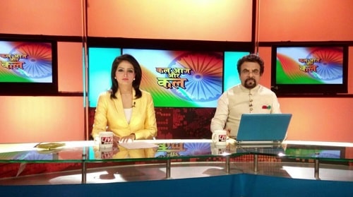 Pandit P Khurrana in a news astrology show