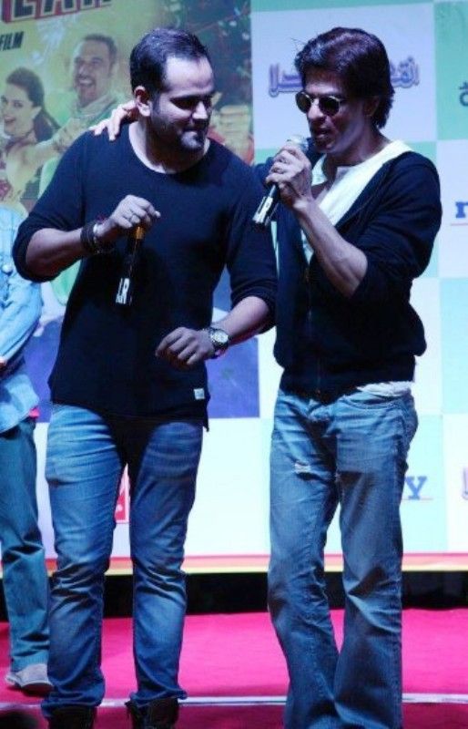 RJ Purab with Shah Rukh Khan