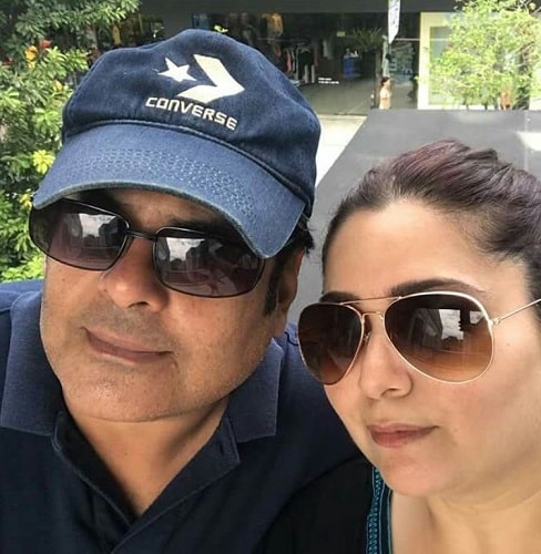 Rahul Mittra with his wife