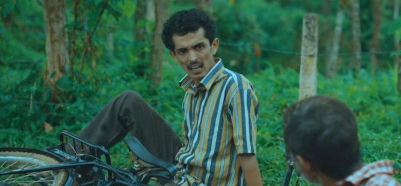 Rajesh Madhavan in a still from the film 'Maheshinte Prathikaaram' (2016)