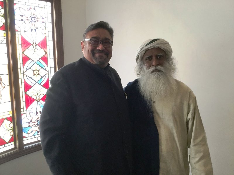Rajiv K. Luthra with Sadhguru