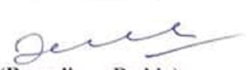 Ramalinga Reddy's signature