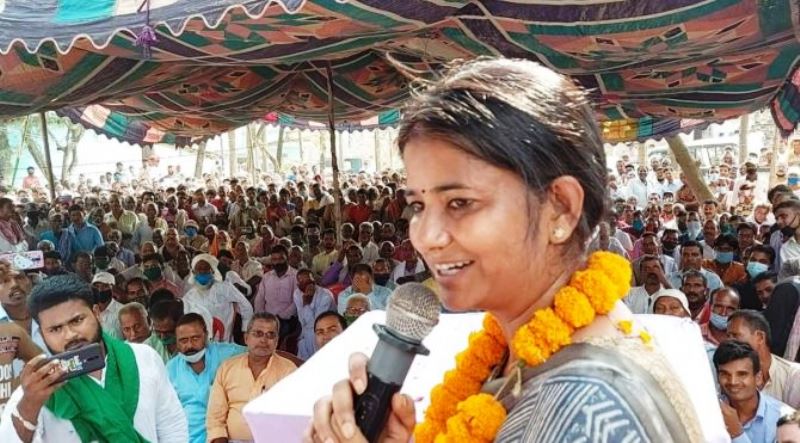 Ritu Jaiswal campaigning ahead 2020 Bihar Legislative Assembly elections