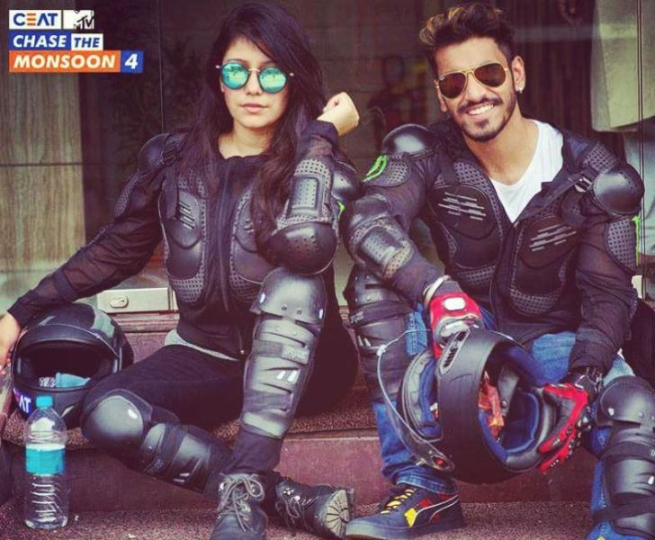Rohan Pillai and Hifsa Sharma in MTV- Chase The Monsoon show