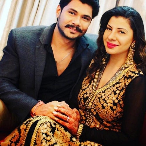 Sambhavna Seth and Avinash Dwivedi's engagement picture