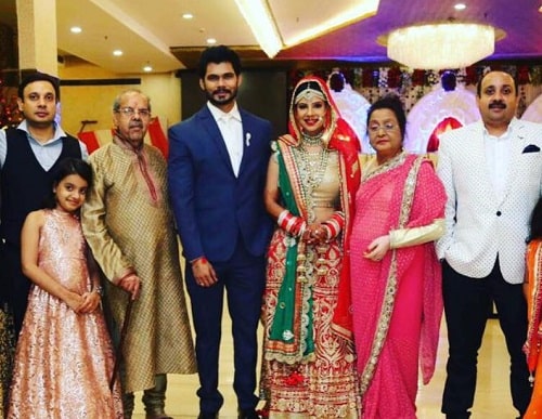 Sambhavna Seth with her parents, brother, and husband
