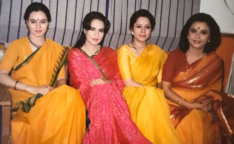 Sarla Maheshwari (on the left) with Salma Sultan, Sheila Chaman & Minu Talwar