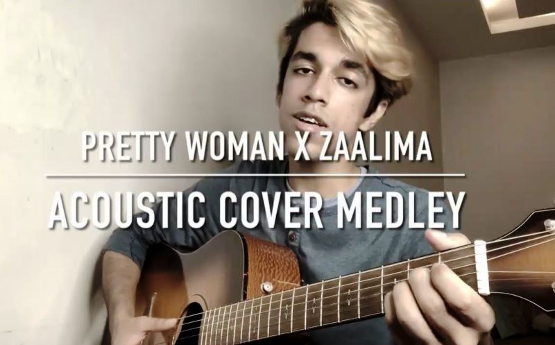 Shreyas Mendiratta's Pretty Woman X Zaalima acoustic cover melody