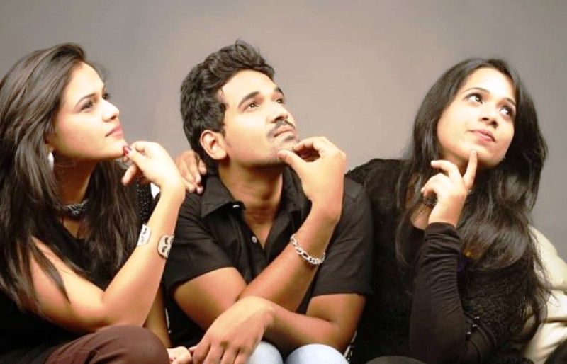 Siddharth with his sisters