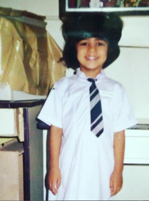 Sneha Chavan in her school days