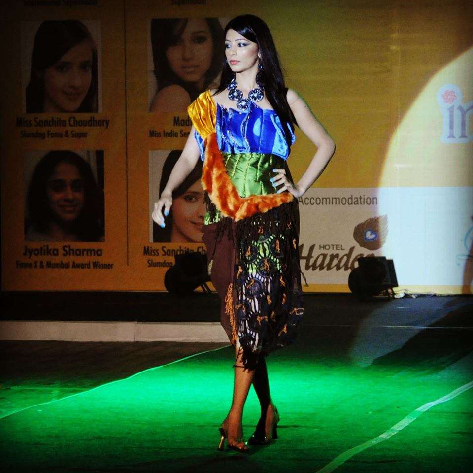 Snehal Rai during a modelling competition