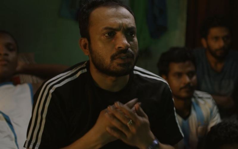 Soubin Shahir as 'Majeed' in a still from the film 'Sudani from Nigeria' (2018)