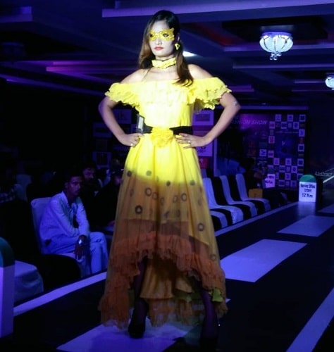 Suman Kumari in a fashion show