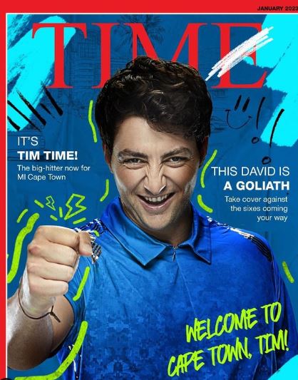 Tim David featured on the cover of Time Magazine
