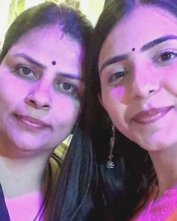 Tina Shilparaj with her mother