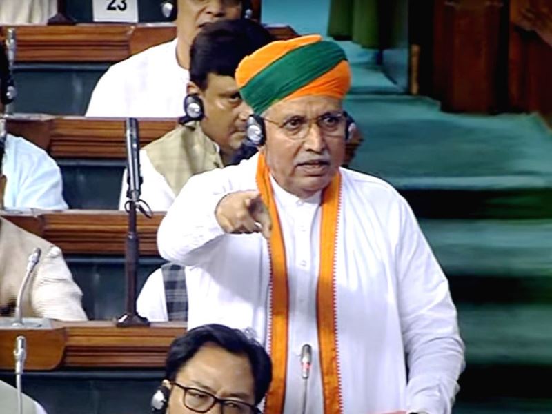 Union Minister Arjun Ram Meghwal speaking at Lok Sabha