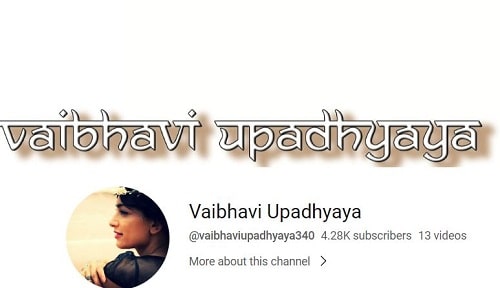 Vaibhavi Upadhyaya's YouTube channel