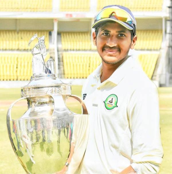 Yash Thakur with the Ranji Trophy