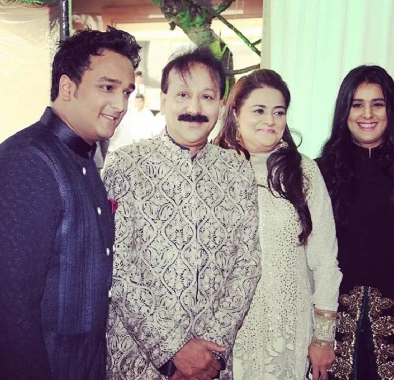 Zeeshan Siddique with his family