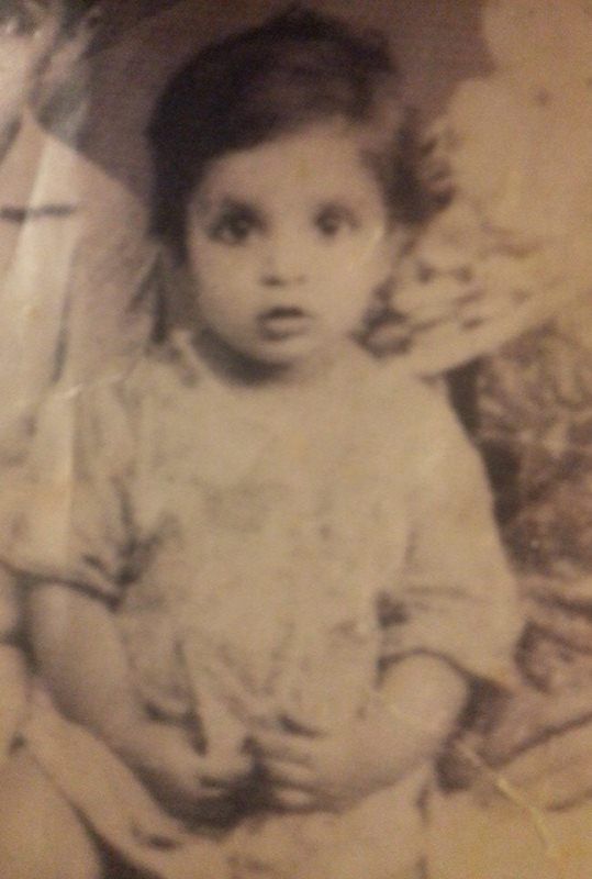 A childhood image of Shagufta Ejaz