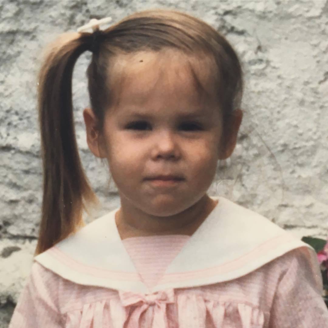 A childhood photo of Kat Von D