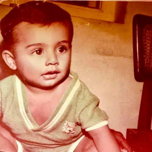 A childhood photo of Tanveer Bookwala