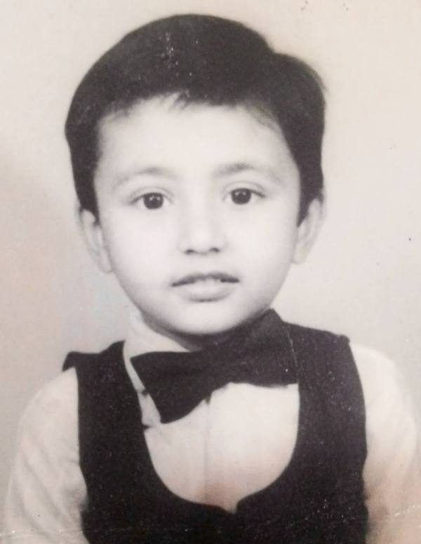 A childhood picture of RJ Anmol