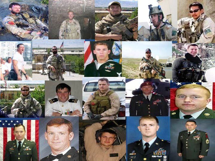 A collage of the soldiers of the US Armed Forces who took part in Operation Red Wings