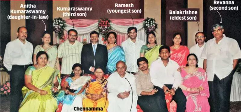 A family portrait of H. D. Kumaraswamy