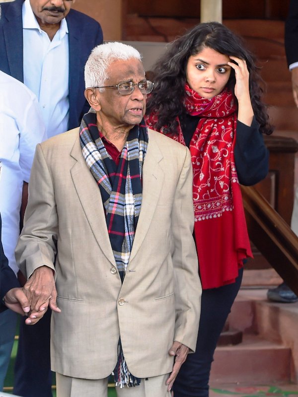 A photo of Vangmayi Parakala with her maternal grandfather