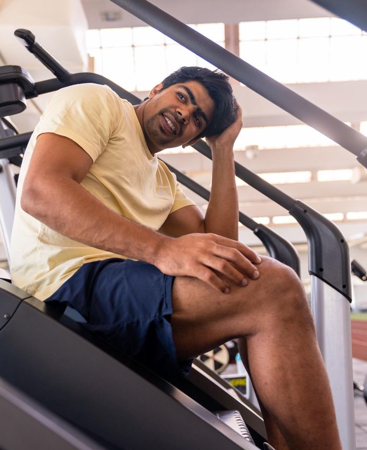 A picture of Pawan Sehrawat in the gym