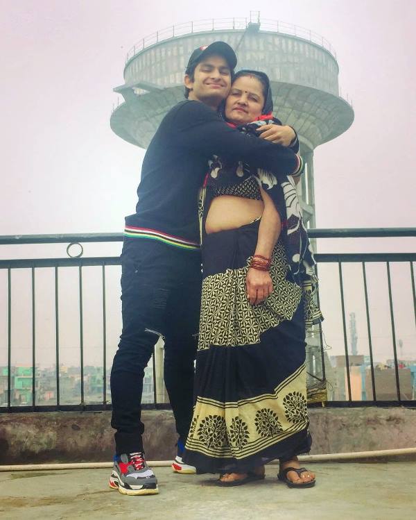  Sachin Sharma with his mother