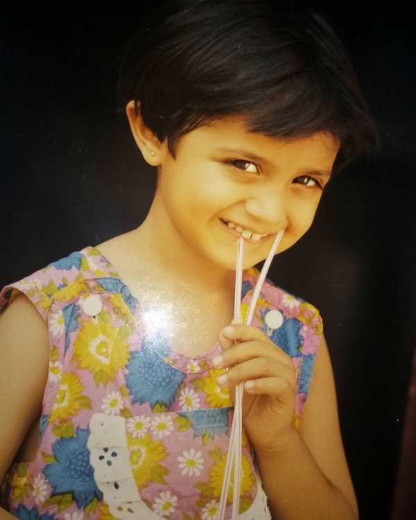 Aarohi Patel's childhood picture