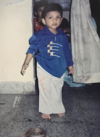 Abhirup Kadam in childhood