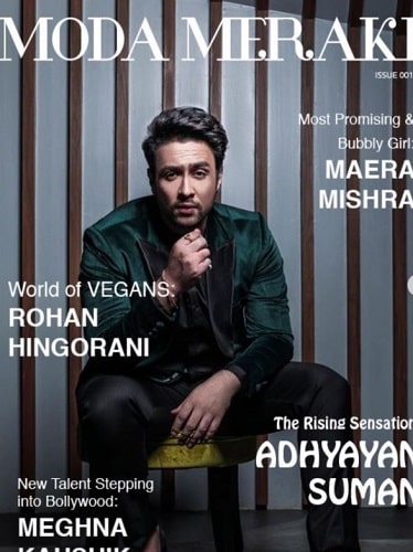 Adhyayan Suman featured on a magazine cover