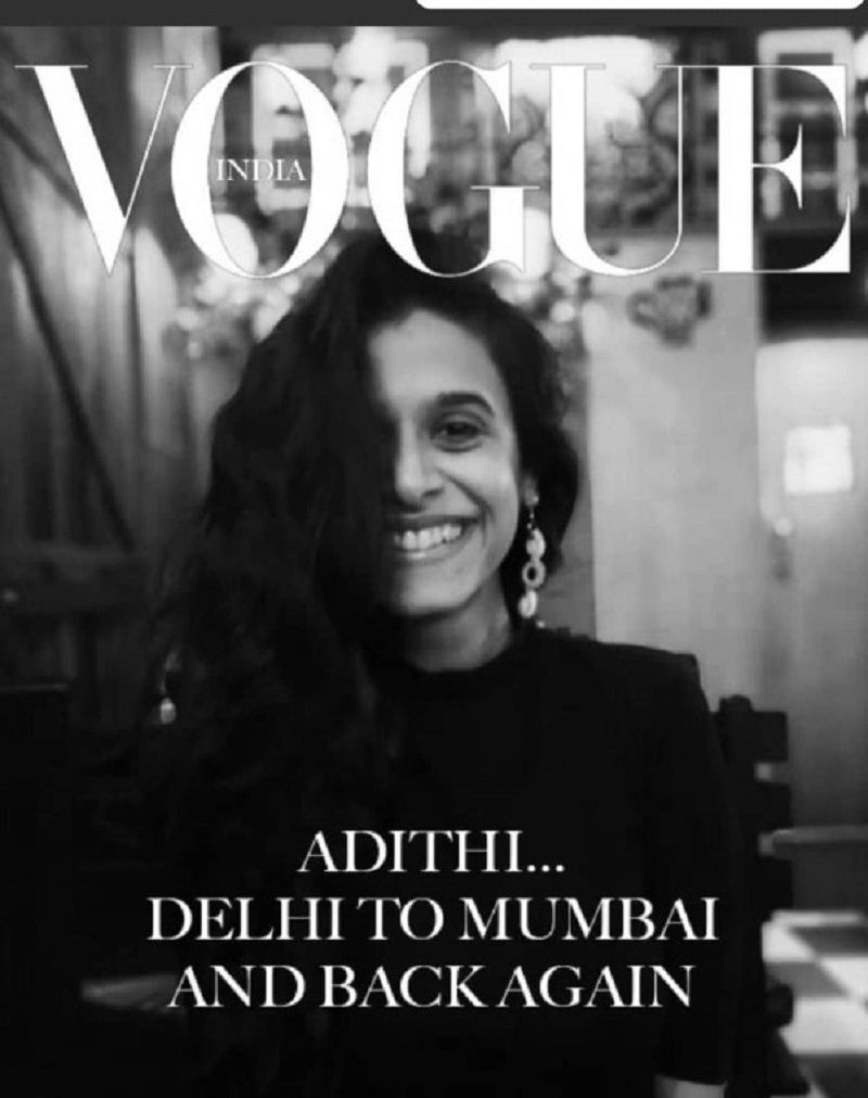 Adithi Kalkunte on the cover of Vogue magazine