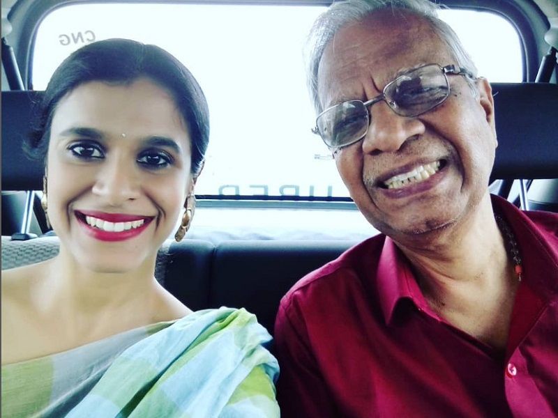 Adithi Kalkunte with her father
