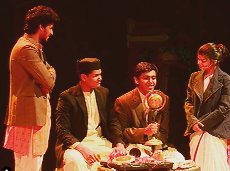 Ahan Nirban during a theatrical play