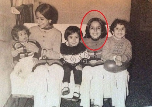Aisha Pirani's childhood picture