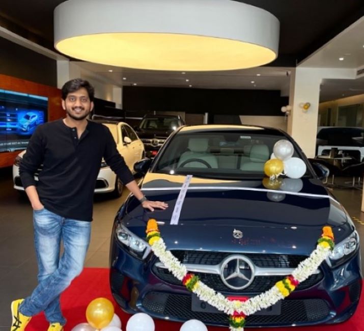 Amey Wagh with his Mercedes-Benz A-Class