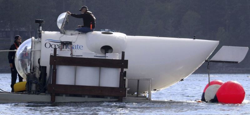 An image of OceanGate's submersible, Titan